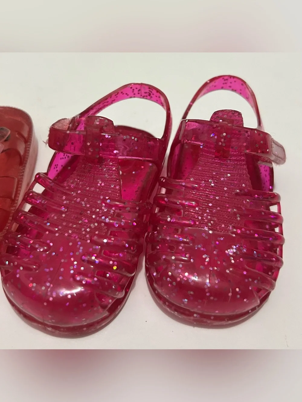 GAP Kids 2-Pair Jelly Sandal Bundle in Red and Hot Pink